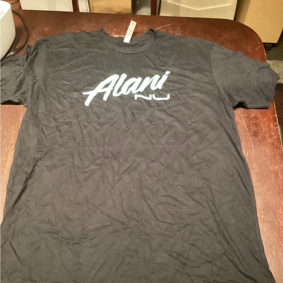 Next Level Apparel Tops - Next Level Apparel Black Tee with White Print